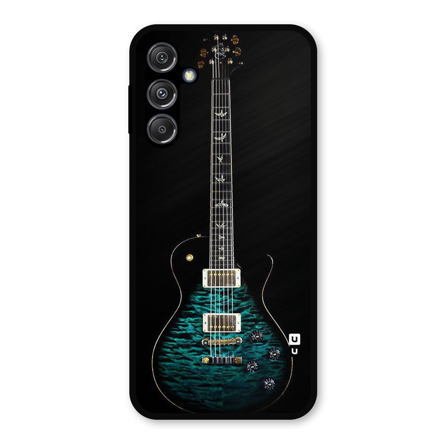 Royal Green Guitar Metal Back Case for Galaxy M34 5G