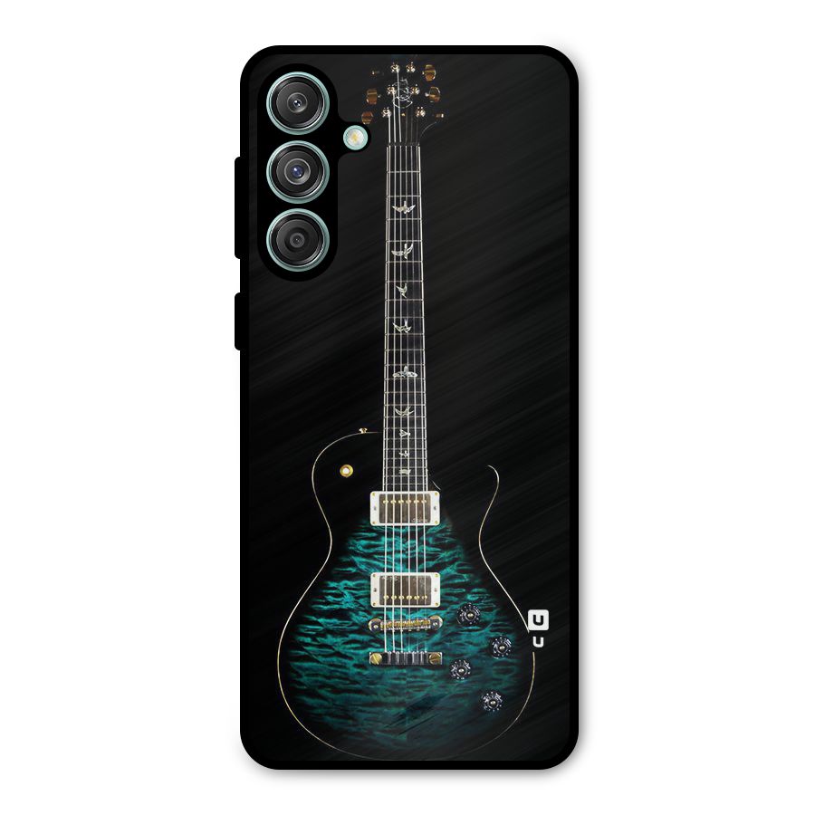 Royal Green Guitar Metal Back Case for Galaxy M55 5G
