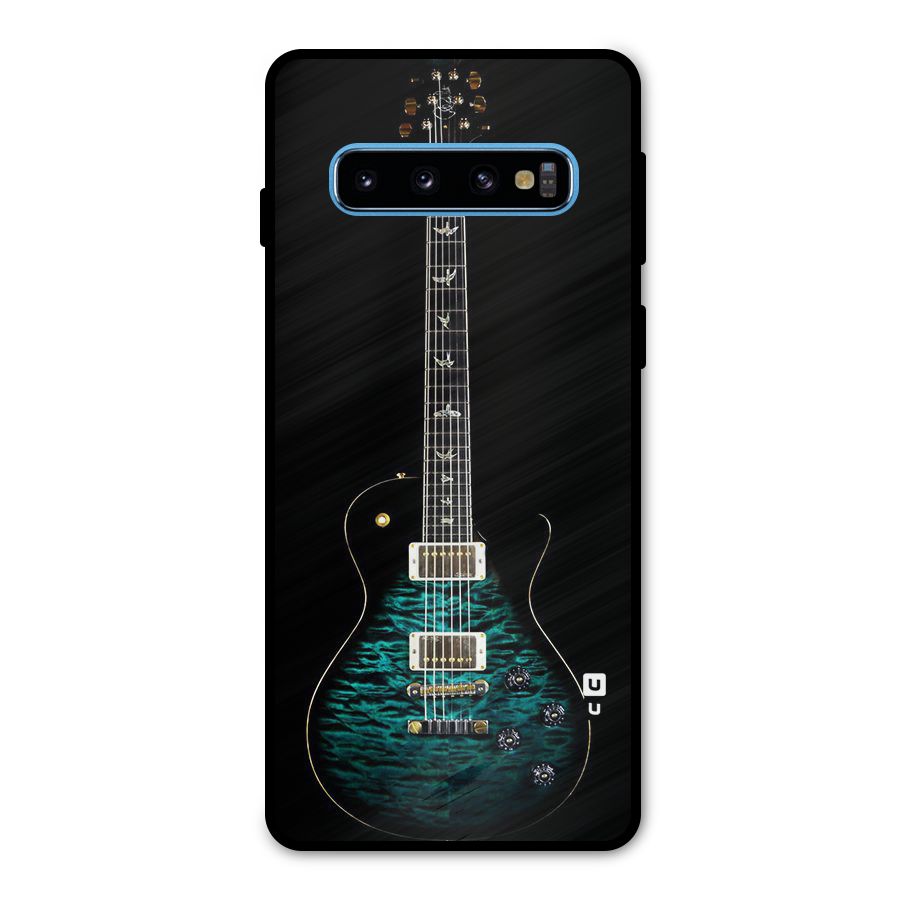 Royal Green Guitar Metal Back Case for Galaxy S10