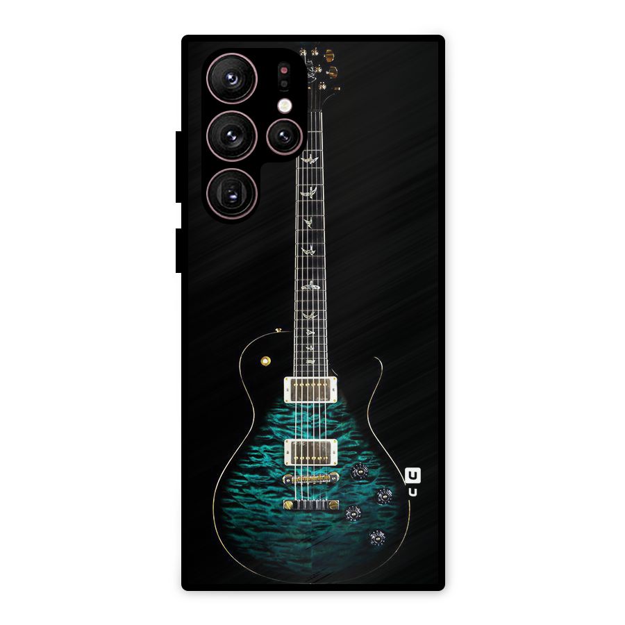 Royal Green Guitar Metal Back Case for Galaxy S22 Ultra 5G