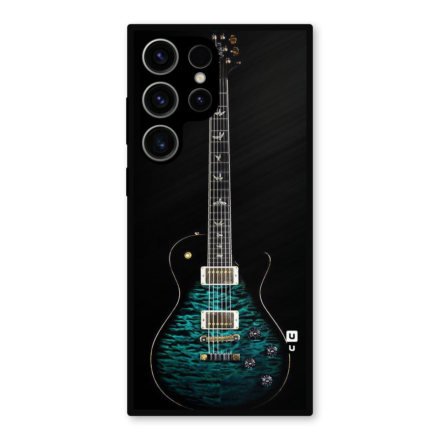 Royal Green Guitar Metal Back Case for Galaxy S23 Ultra