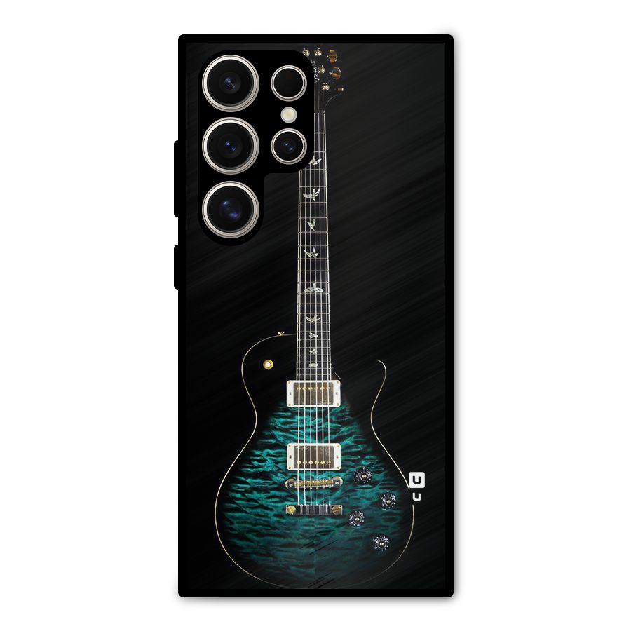 Royal Green Guitar Metal Back Case for Galaxy S24 Ultra