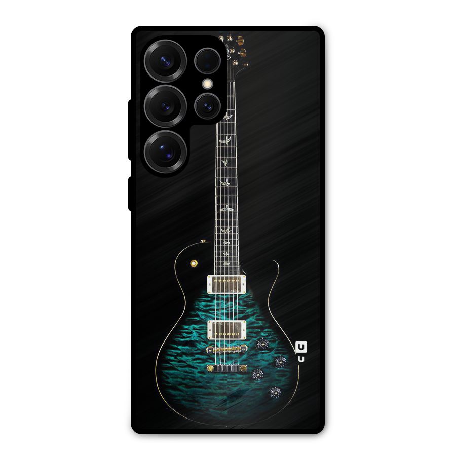 Royal Green Guitar Metal Back Case for Galaxy S25 Ultra