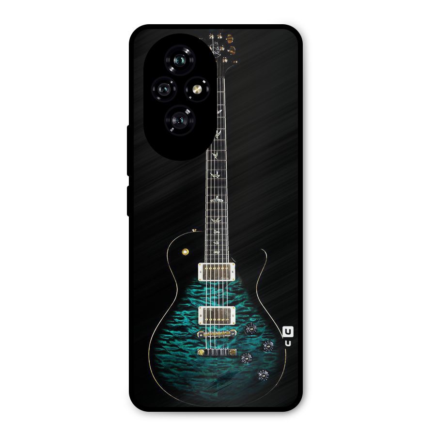 Royal Green Guitar Metal Back Case for Honor 200