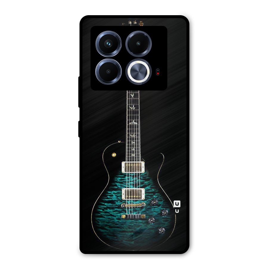Royal Green Guitar Metal Back Case for Infinix Note 40 5G