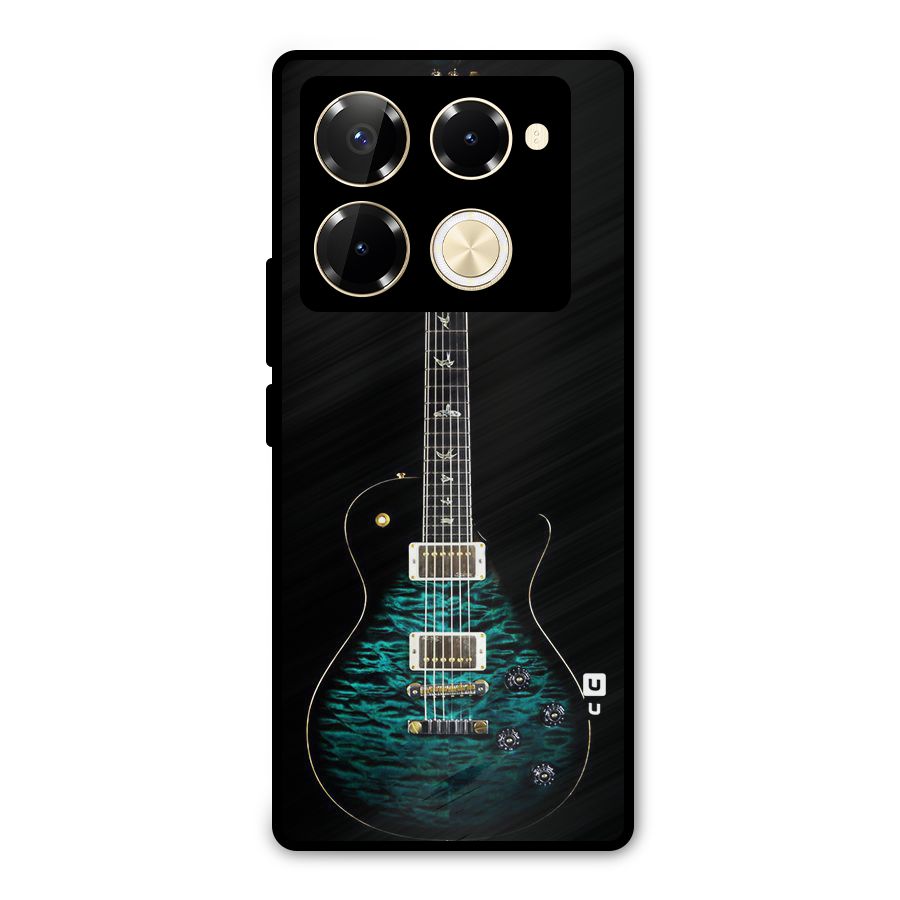 Royal Green Guitar Metal Back Case for Infinix Note 40 Pro