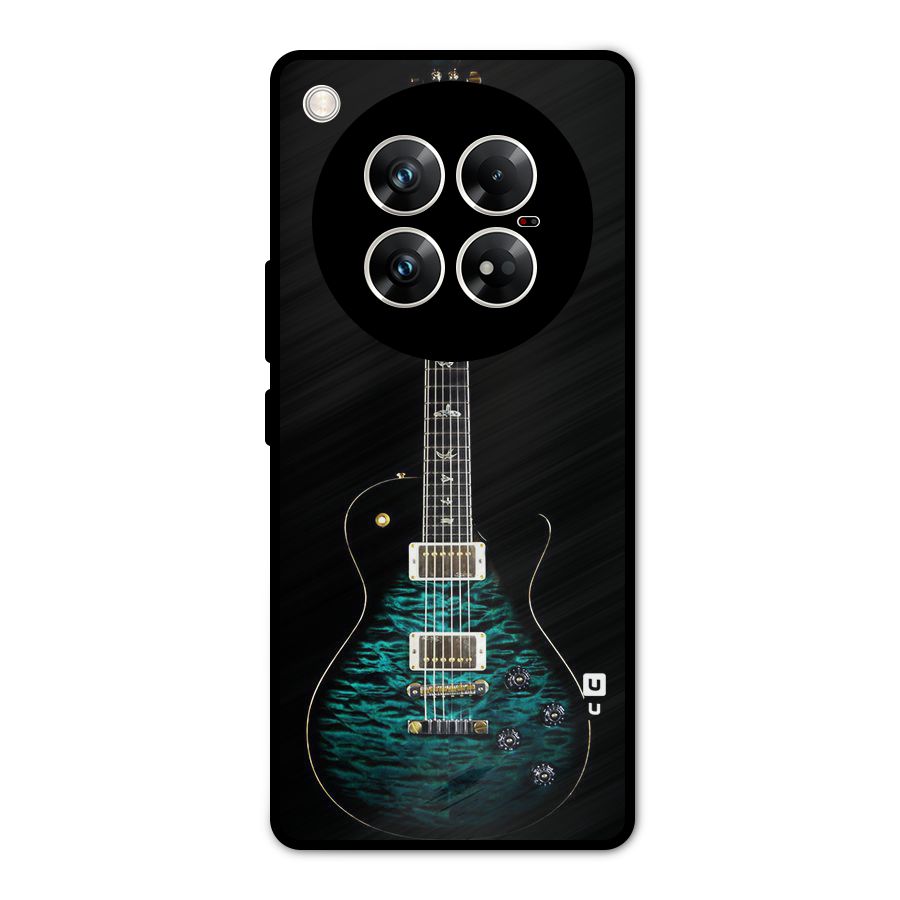 Royal Green Guitar Metal Back Case for Infinix Zero 40 5G