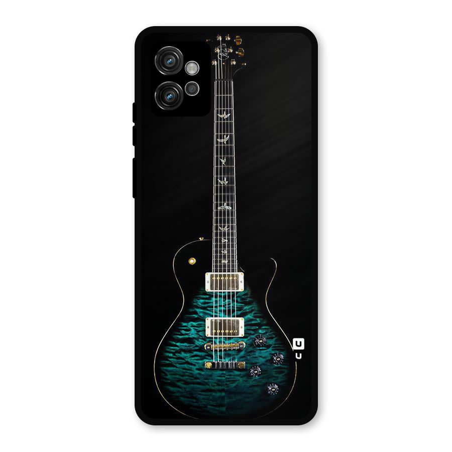 Royal Green Guitar Metal Back Case for Moto G32
