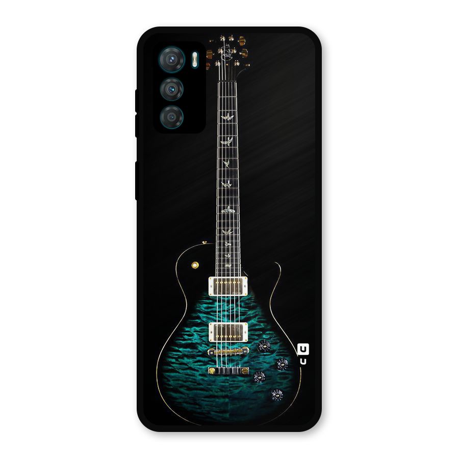 Royal Green Guitar Metal Back Case for Moto G42