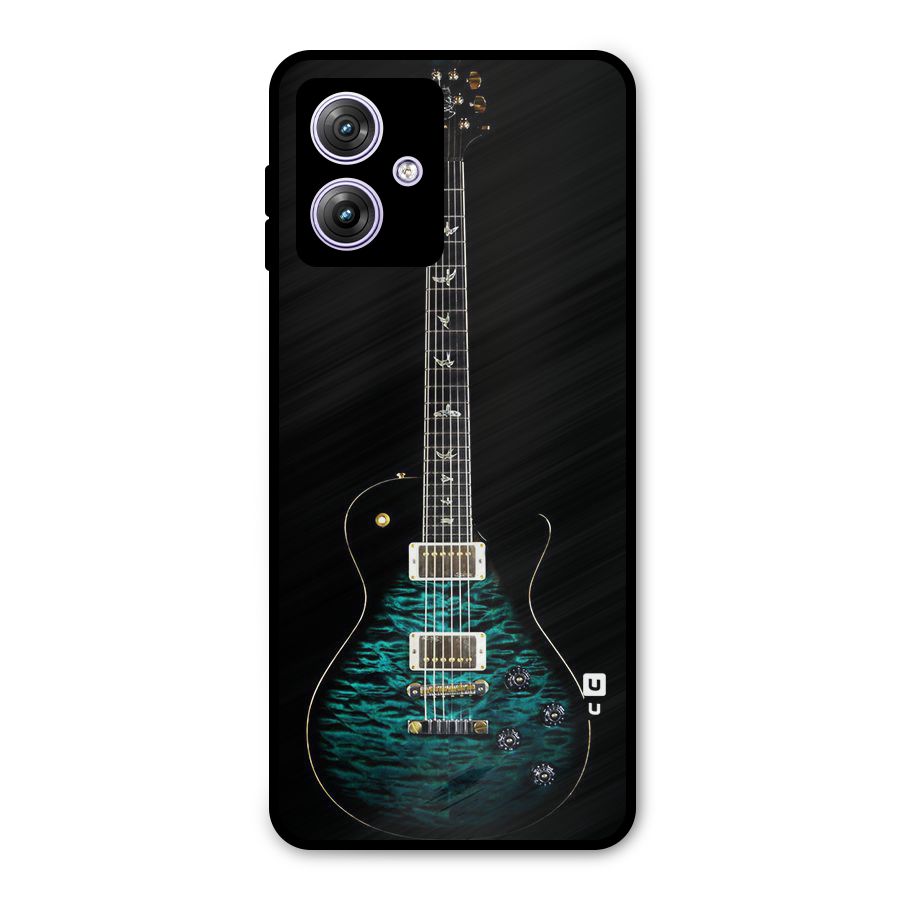 Royal Green Guitar Metal Back Case for Moto G64