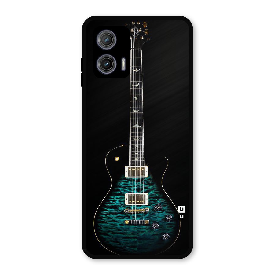 Royal Green Guitar Metal Back Case for Moto G73