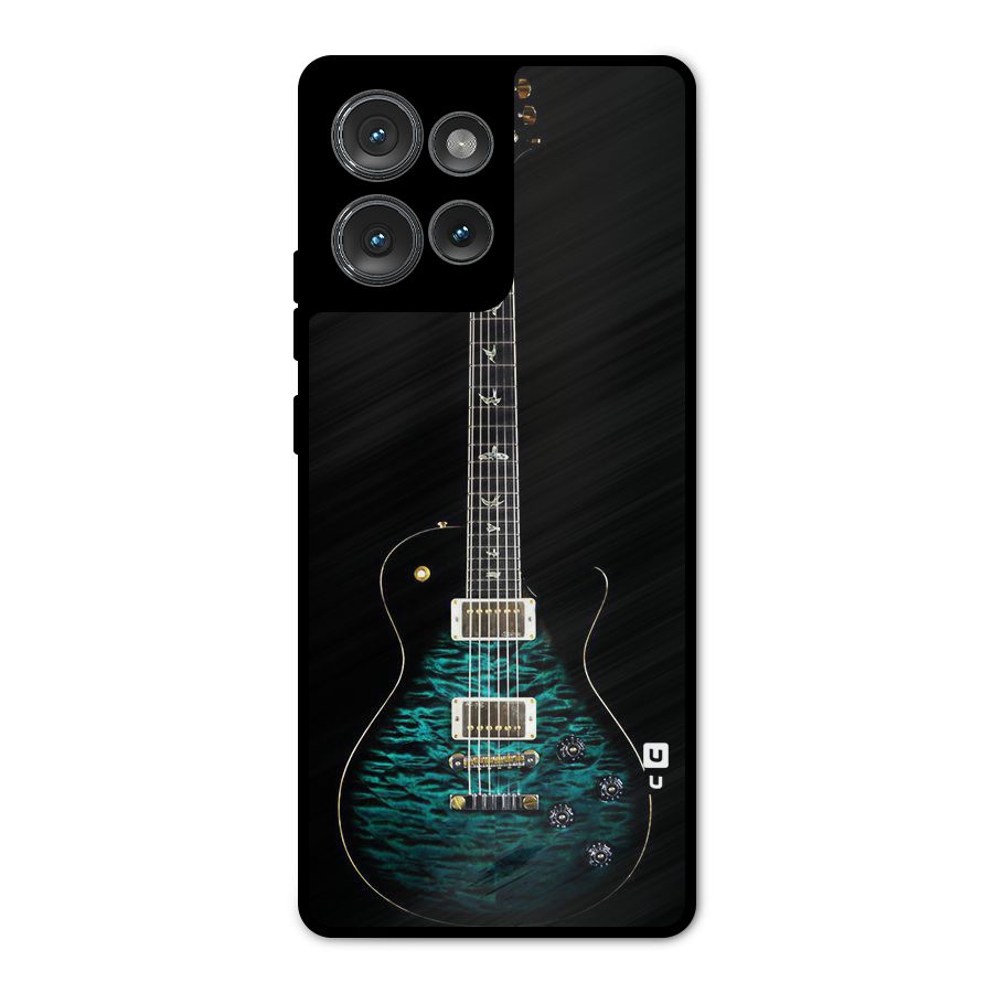 Royal Green Guitar Metal Back Case for Motorola Edge 50