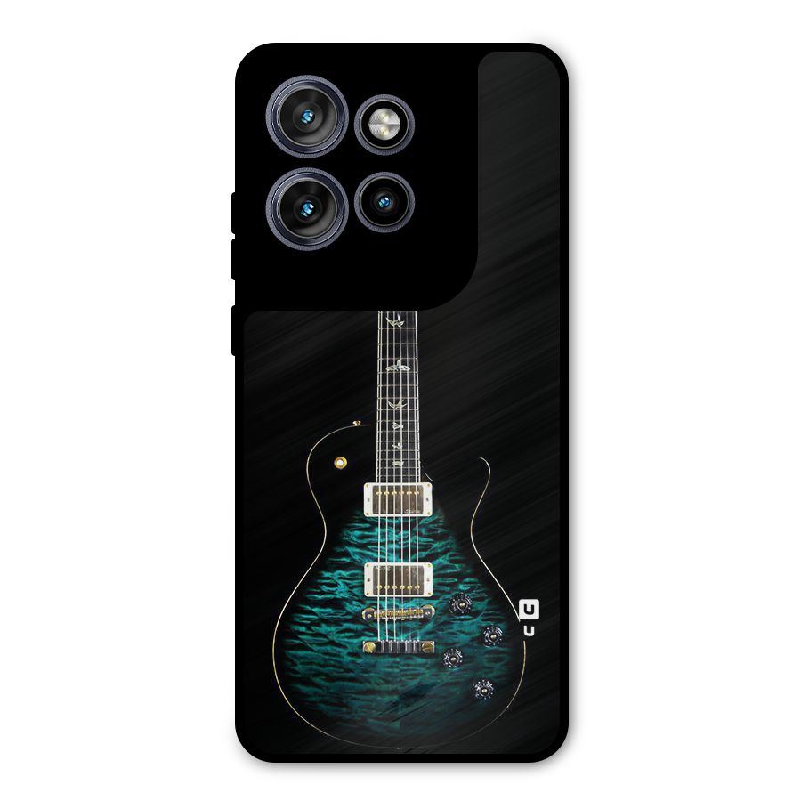Royal Green Guitar Metal Back Case for Motorola Edge 50 Neo