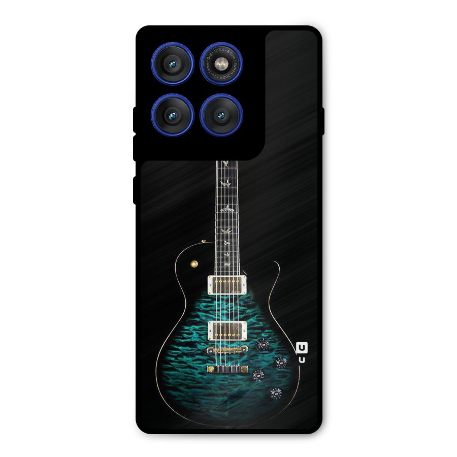 Royal Green Guitar Metal Back Case for Motorola Edge 60 Pro