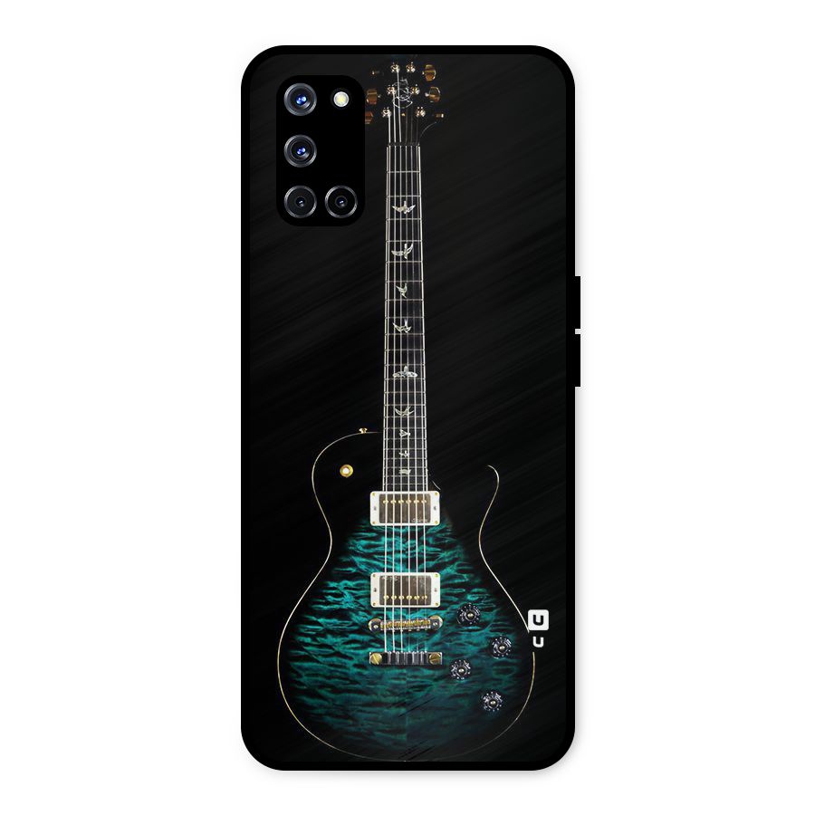 Royal Green Guitar Metal Back Case for Oppo A52