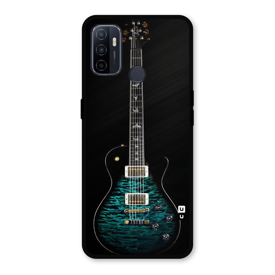 Royal Green Guitar Metal Back Case for Oppo A53