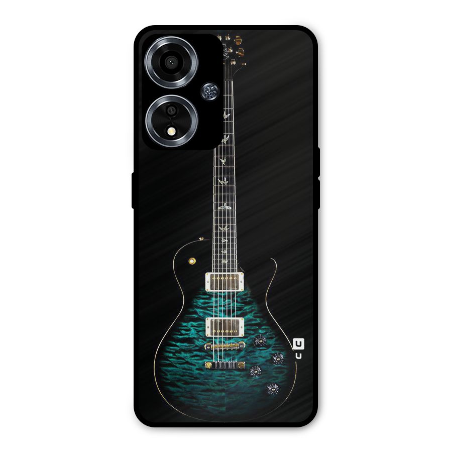 Royal Green Guitar Metal Back Case for Oppo A59