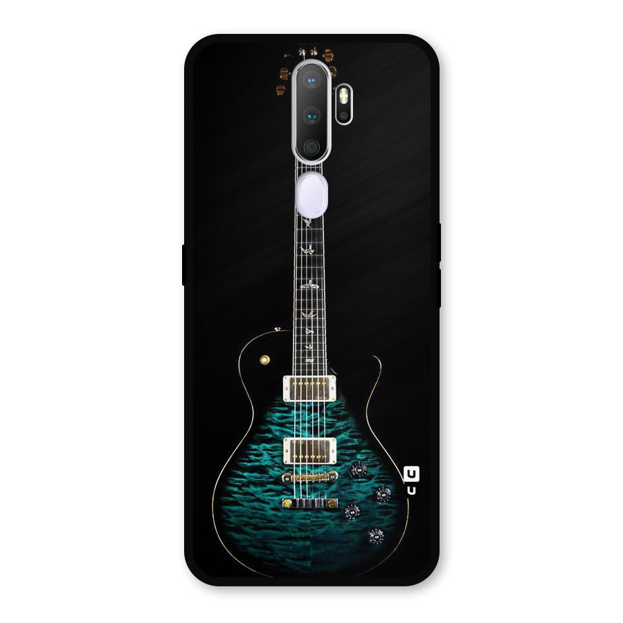 Royal Green Guitar Metal Back Case for Oppo A9 (2020)