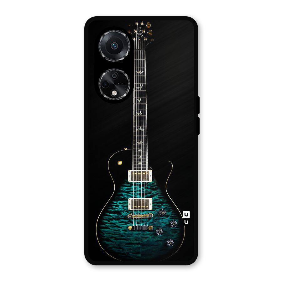 Royal Green Guitar Metal Back Case for Oppo F23