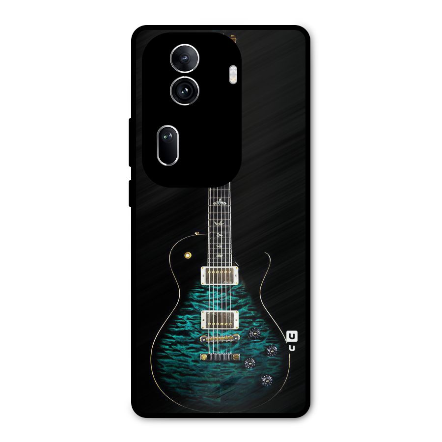 Royal Green Guitar Metal Back Case for Oppo Reno11 Pro 5G