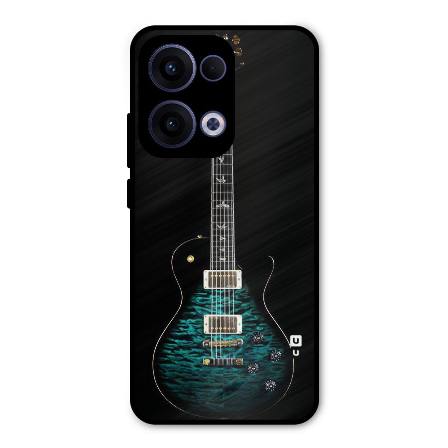 Royal Green Guitar Metal Back Case for Oppo Reno13
