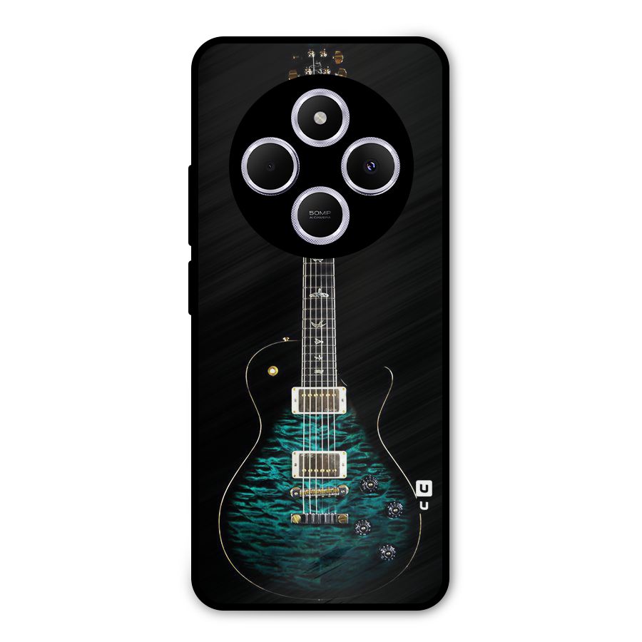 Royal Green Guitar Metal Back Case for Poco C75 5G