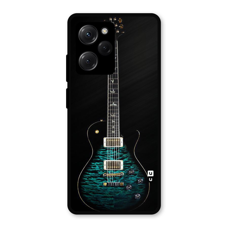 Royal Green Guitar Metal Back Case for Poco X5 Pro