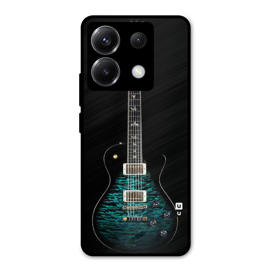 Royal Green Guitar Metal Back Case for Poco X6