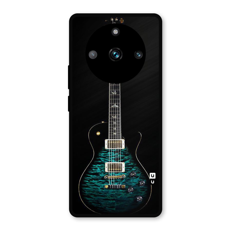 Royal Green Guitar Metal Back Case for Realme 11 Pro Plus