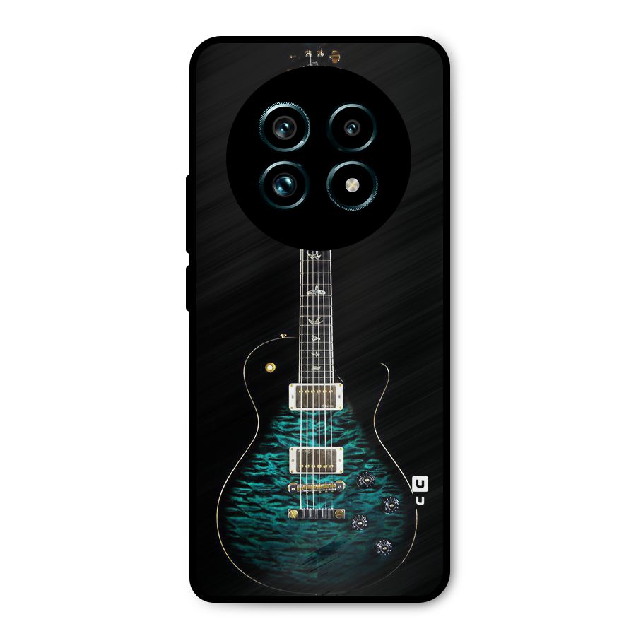 Royal Green Guitar Metal Back Case for Realme 13 Pro Plus