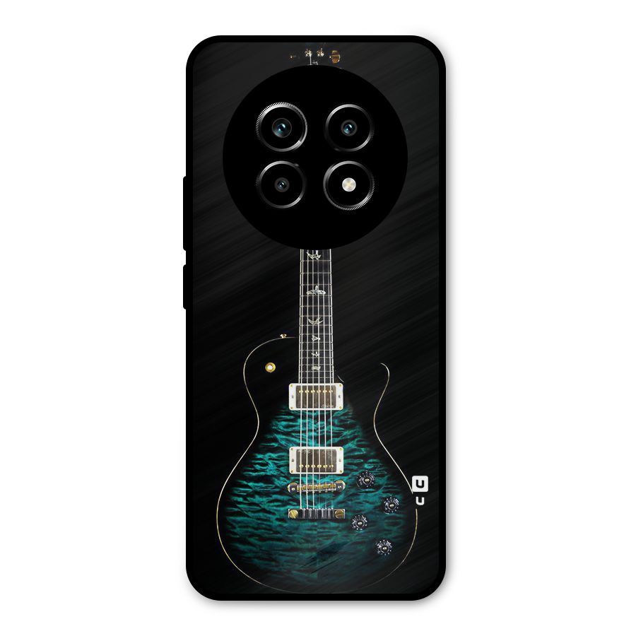Royal Green Guitar Metal Back Case for Realme 14 Pro Lite