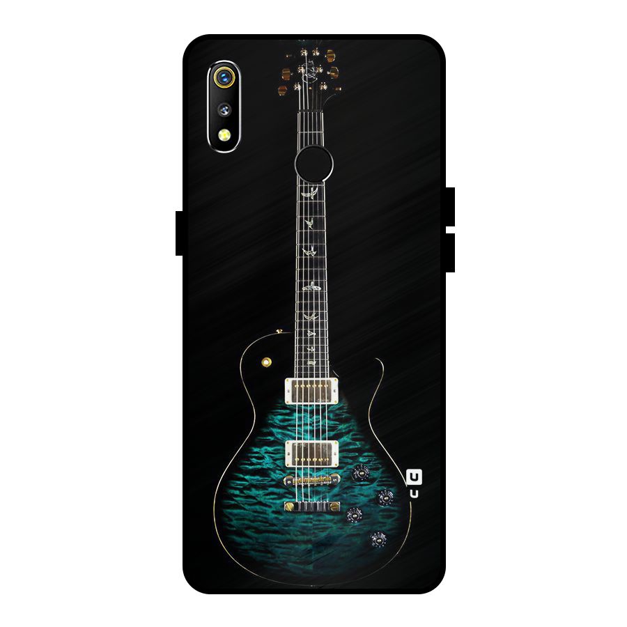 Royal Green Guitar Metal Back Case for Realme 3