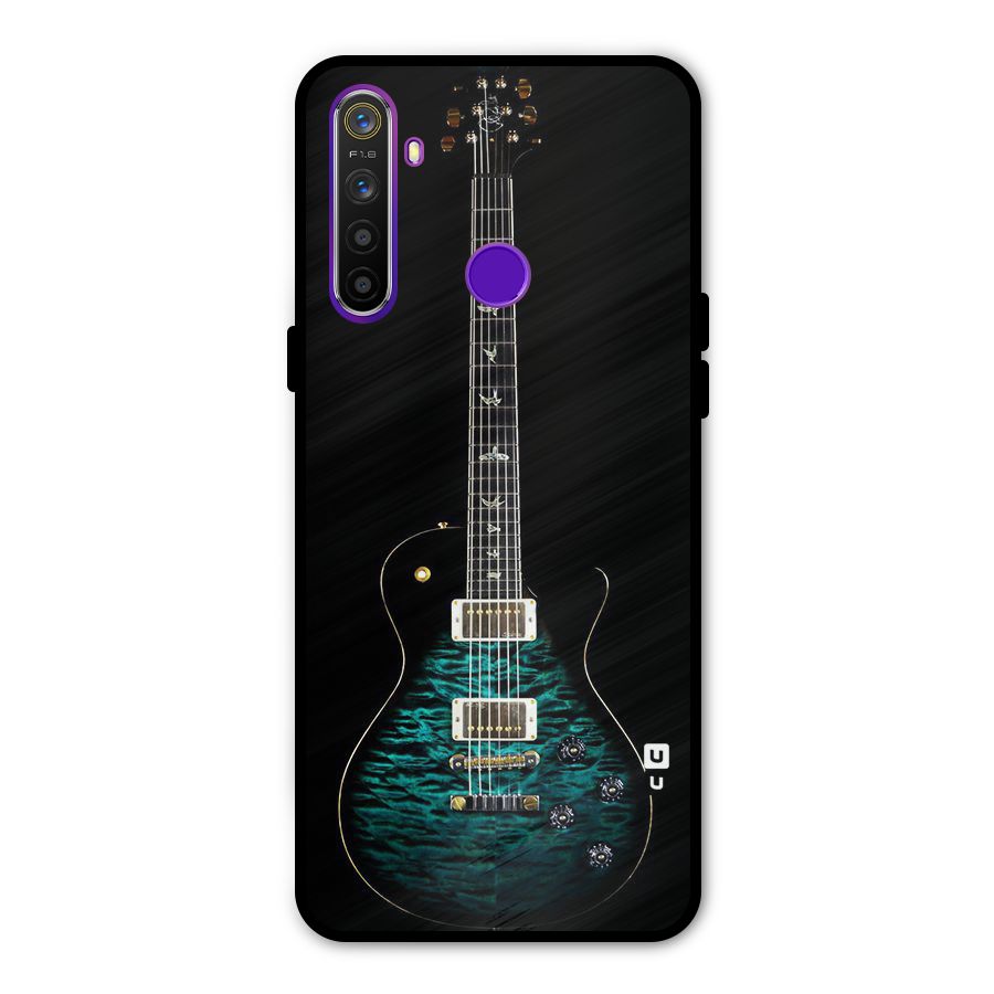 Royal Green Guitar Metal Back Case for Realme 5i