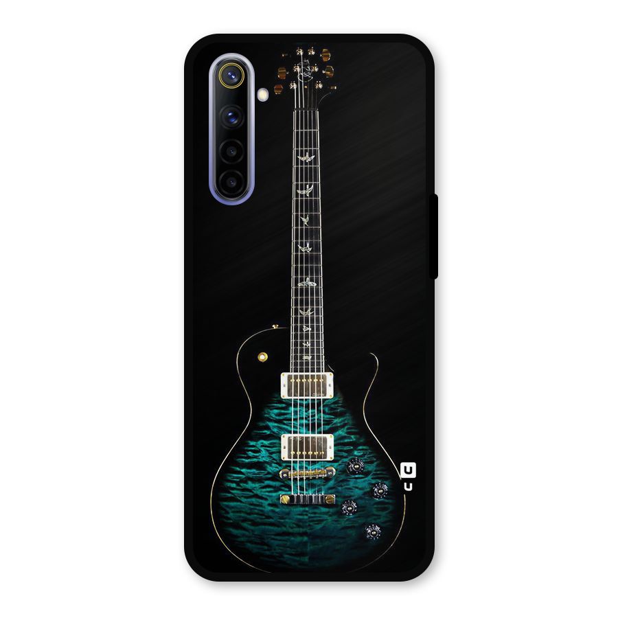 Royal Green Guitar Metal Back Case for Realme 6