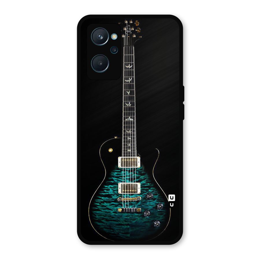 Royal Green Guitar Metal Back Case for Realme 9i