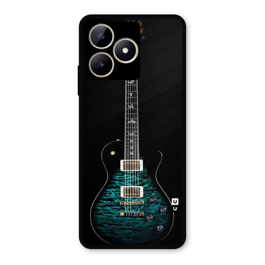 Royal Green Guitar Metal Back Case for Realme C53
