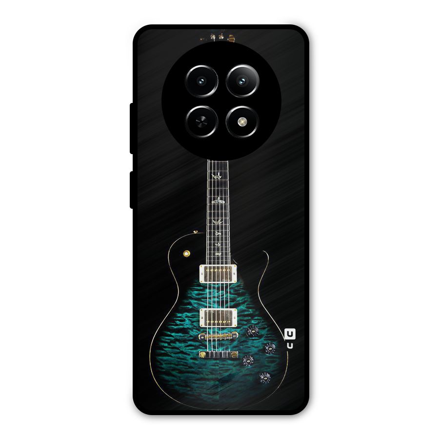Royal Green Guitar Metal Back Case for Realme Narzo 70x 5G