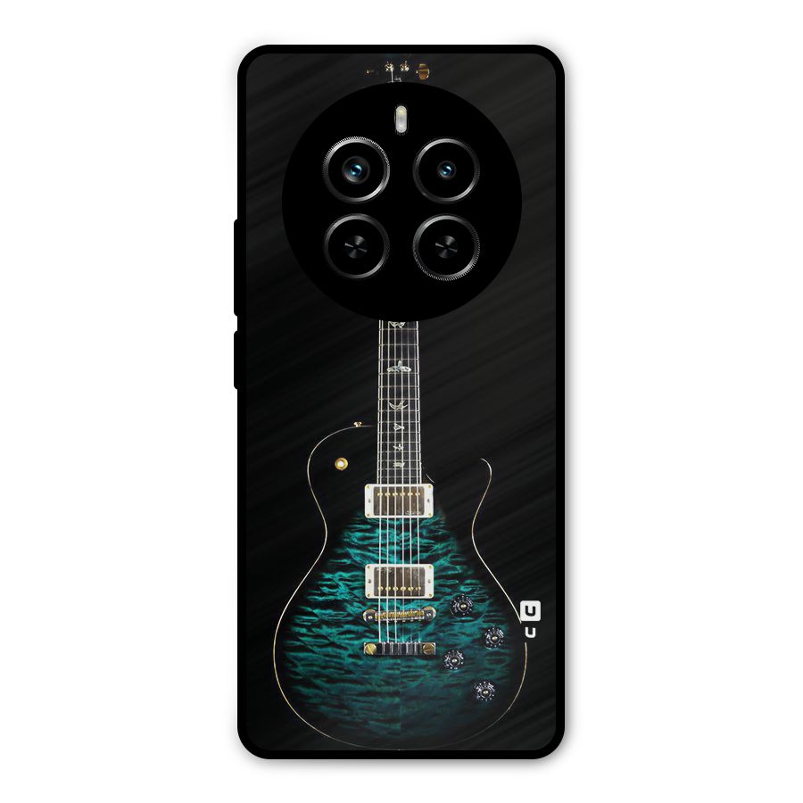 Royal Green Guitar Metal Back Case for Realme P1 Pro