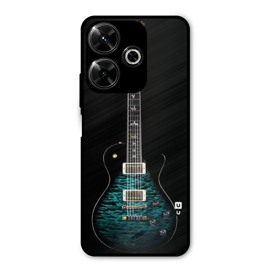 Royal Green Guitar Metal Back Case for Redmi 13 5G