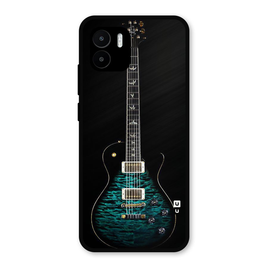 Royal Green Guitar Metal Back Case for Redmi A1
