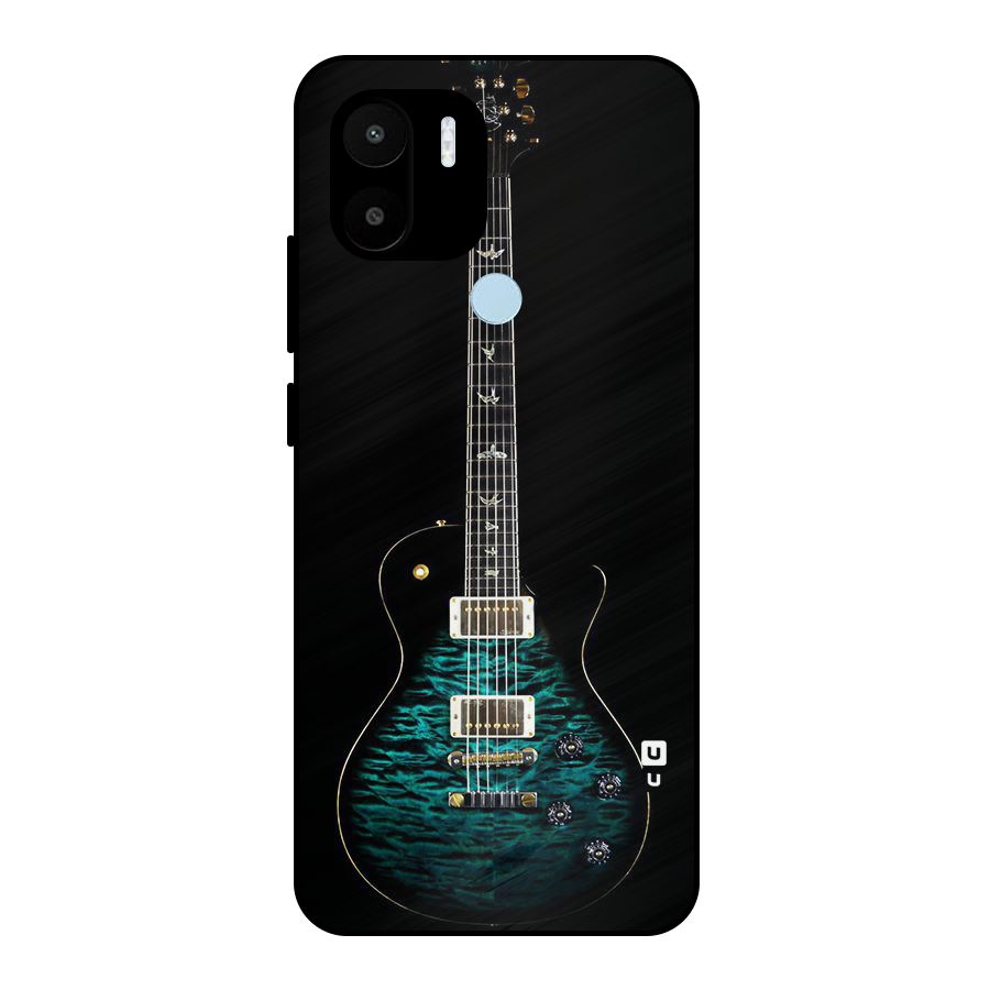 Royal Green Guitar Metal Back Case for Redmi A2+