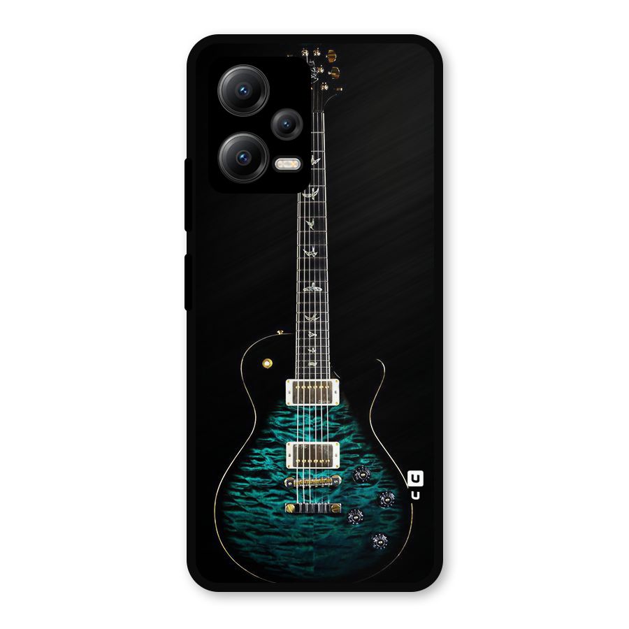 Royal Green Guitar Metal Back Case for Redmi Note 12 5G