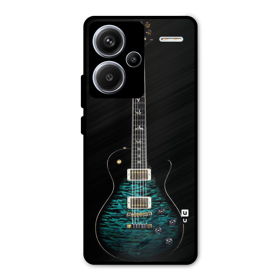 Royal Green Guitar Metal Back Case for Redmi Note 13 Pro Plus
