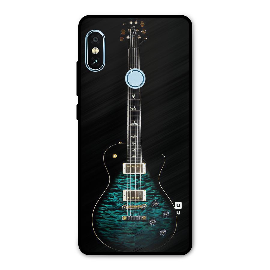 Royal Green Guitar Metal Back Case for Redmi Note 5 Pro