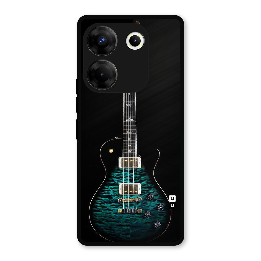 Royal Green Guitar Metal Back Case for Tecno Camon 20 Pro