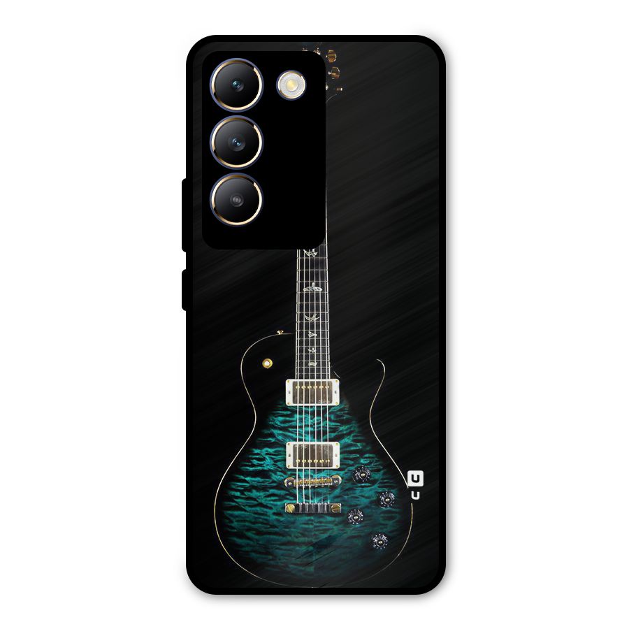 Royal Green Guitar Metal Back Case for Vivo T3 5G