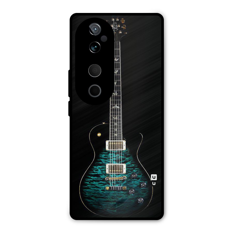 Royal Green Guitar Metal Back Case for Vivo T3 Ultra