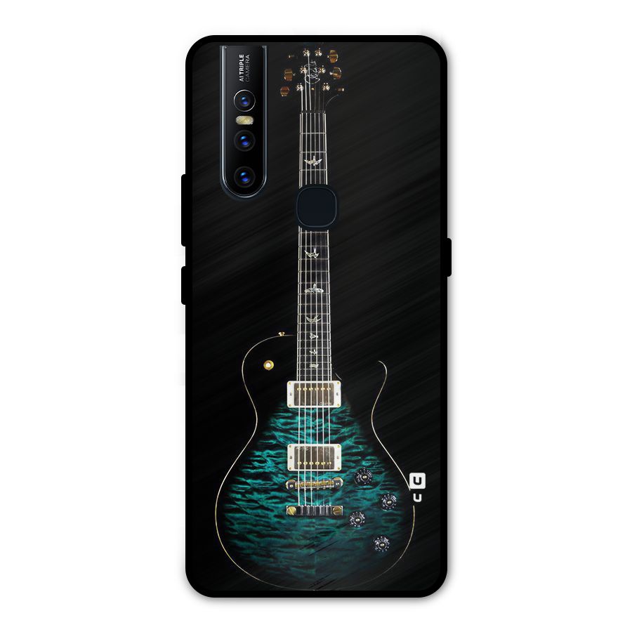 Royal Green Guitar Metal Back Case for Vivo V15