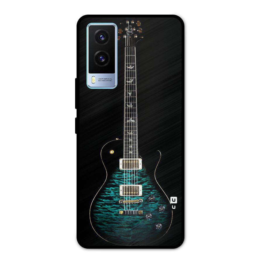 Royal Green Guitar Metal Back Case for Vivo V21e 5G