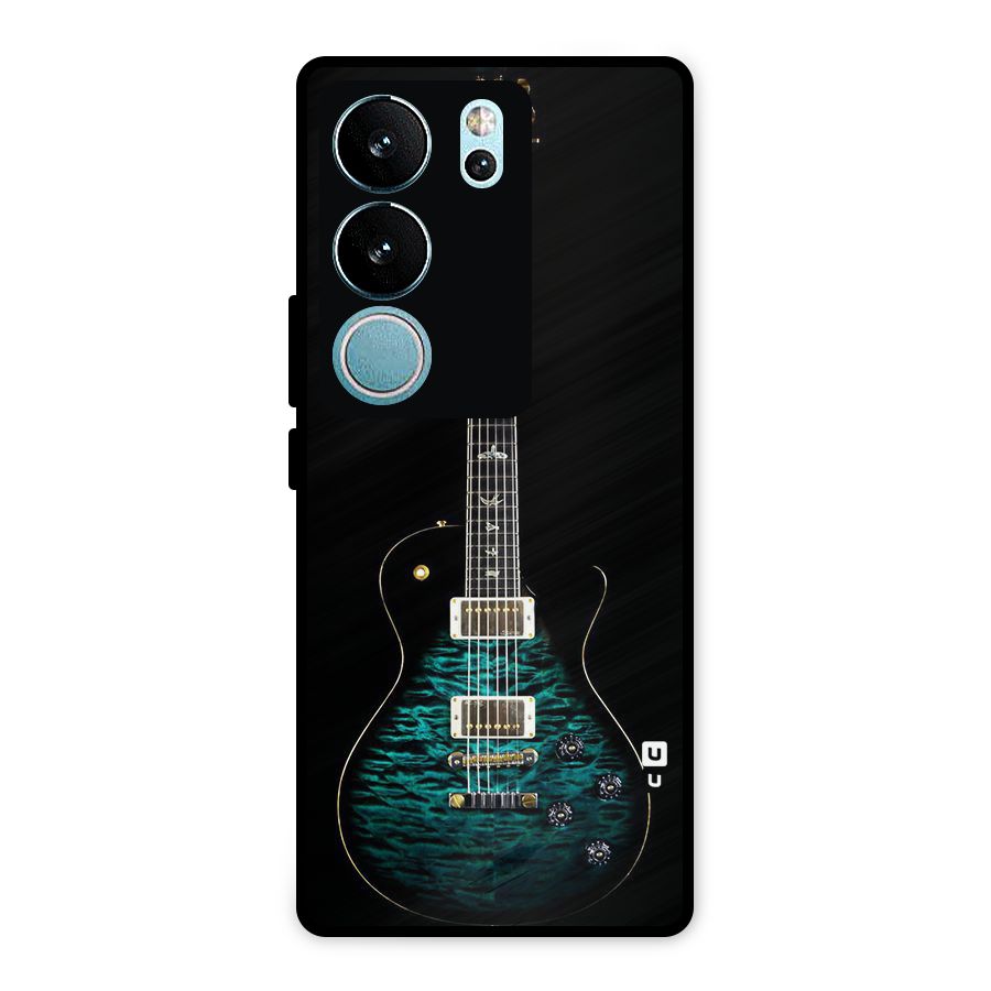 Royal Green Guitar Metal Back Case for Vivo V29 Pro